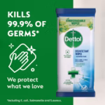 Dettol Multipurpose Disinfectant Cleaning Wipes Fresh 110 pack - Image 3