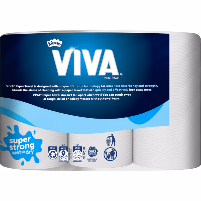 Viva White Paper Towel 6 x 60 pack - Image 2