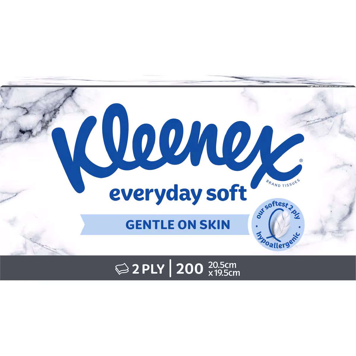 63899-1 Kleenex Everyday 2 Ply Facial Tissues 200 pack - Image 1