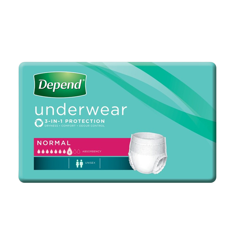 19620-1 Depend Unisex Underwear XL 122-162cm Unisex 850ml - Image 1