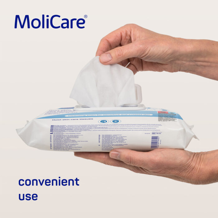 MoliCare® Skin Moist Skin Care Tissues 20x30cm - Image 2