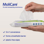 MoliCare Skin 3in1 Wet Wipes 19x29.5cm - Image 2