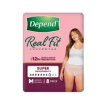 Depend Real Fit Super underwear for Women Medium 86-117cm 1320ml