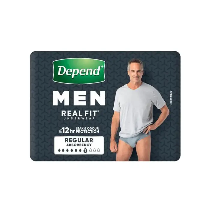Depend Real Fit Underwear for Men Medium 86-117cm 1320ml - Image 3