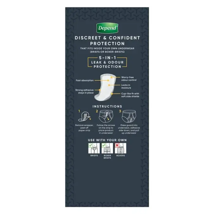 Depend Guards for Men Level 2 One Size fits all 535ml - Image 2