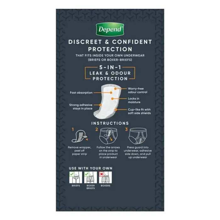 Depend Guards for Men Level 3 One Size fits all 650ml - Image 3