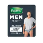 Depend Real Fit Underwear for Men Large 97-127cm 1320ml - Image 2