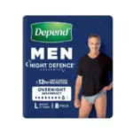 Depend Real Fit Night Defence Underwear for Men Large 97-127cm 1350ml - Image 2