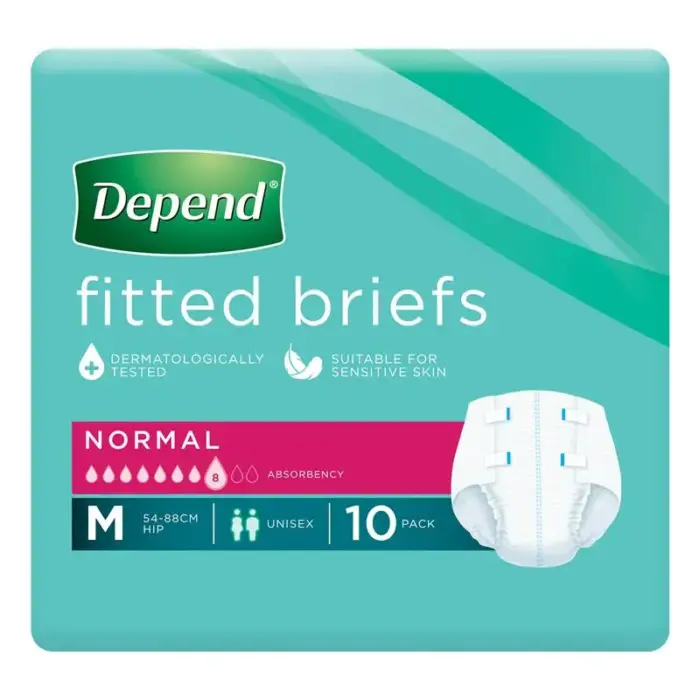 Depend  Briefs Medium 70-110cm Unisex 2300ml - Image 2