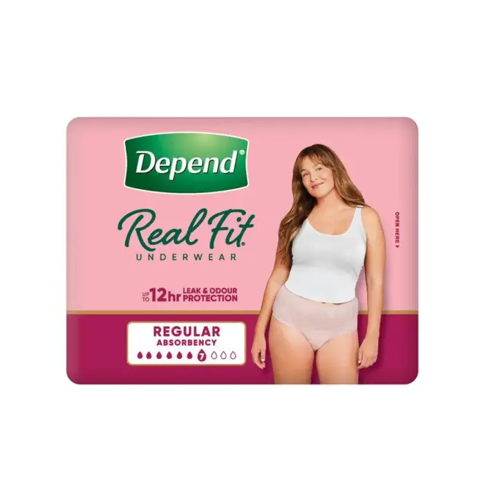 Depend Real Fit Regular Underwear for Women Medium 86-117cm 920ml - Image 4
