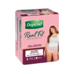 Depend Real Fit Super underwear for Women Large 112-137cm 1320ml