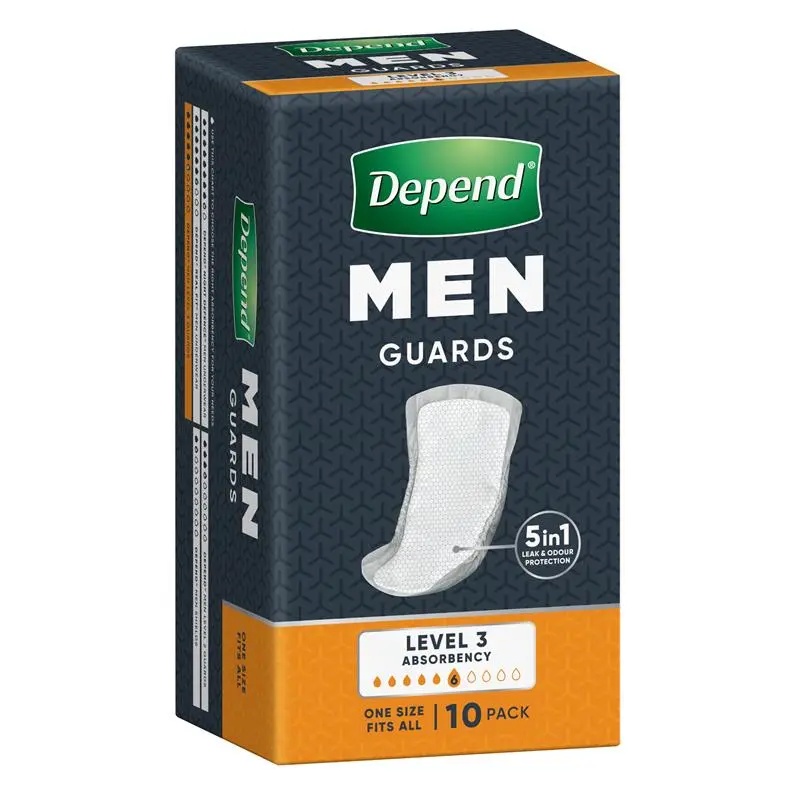 image (2) Depend Guards for Men Level 3 One Size fits all 650ml - Image 1
