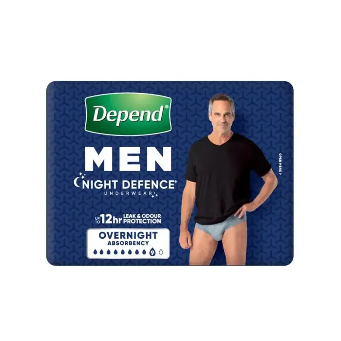 Depend Real Fit Night Defence Underwear for Men Large 97-127cm 1350ml - Image 4