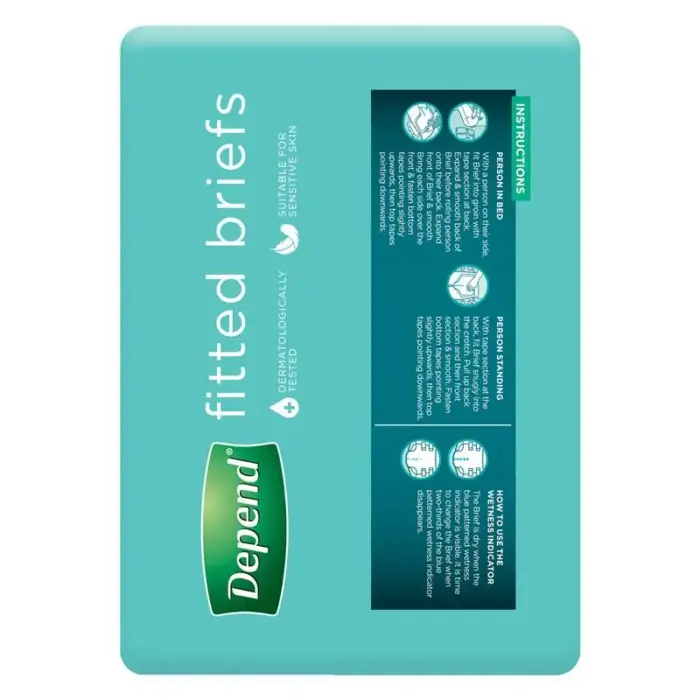 Depend  Briefs Medium 70-110cm Unisex 2300ml - Image 4