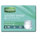 Depend Unisex Underwear Super Plus Small/ Medium 71-102cm Unisex 2000ml - Image 2