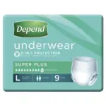 Depend Unisex Underwear Super Plus Large 97-127cm Unisex 2000ml - Image 2