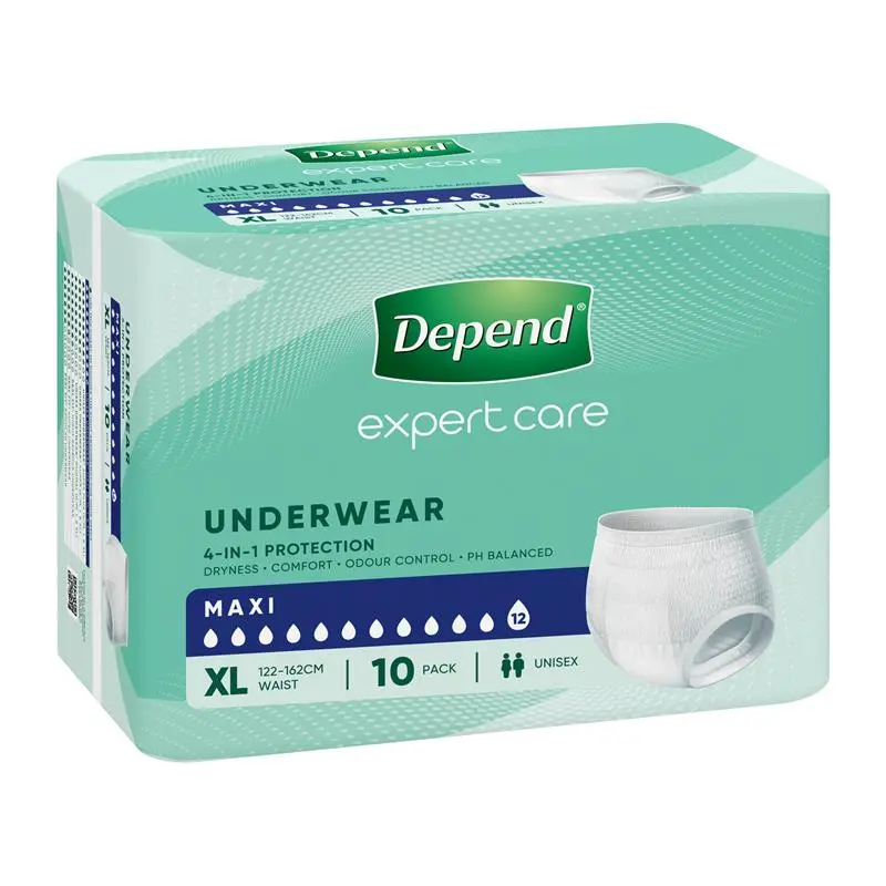 image Depend Expert Care Maxi Underwear - XL 122-162cm Unisex 2700ml - Image 1