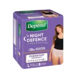 Depend Real Fit Night Defence Underwear for Women Large 112-137cm 1350ml