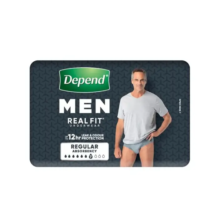 Depend Real Fit Underwear for Men Large 97-127cm 1320ml - Image 4
