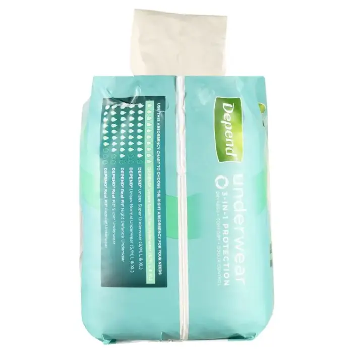 Depend Unisex Underwear Super Plus Large 97-127cm Unisex 2000ml - Image 4