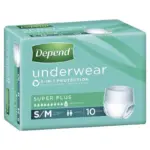 Depend Unisex Underwear Super Plus Small/ Medium 71-102cm Unisex 2000ml