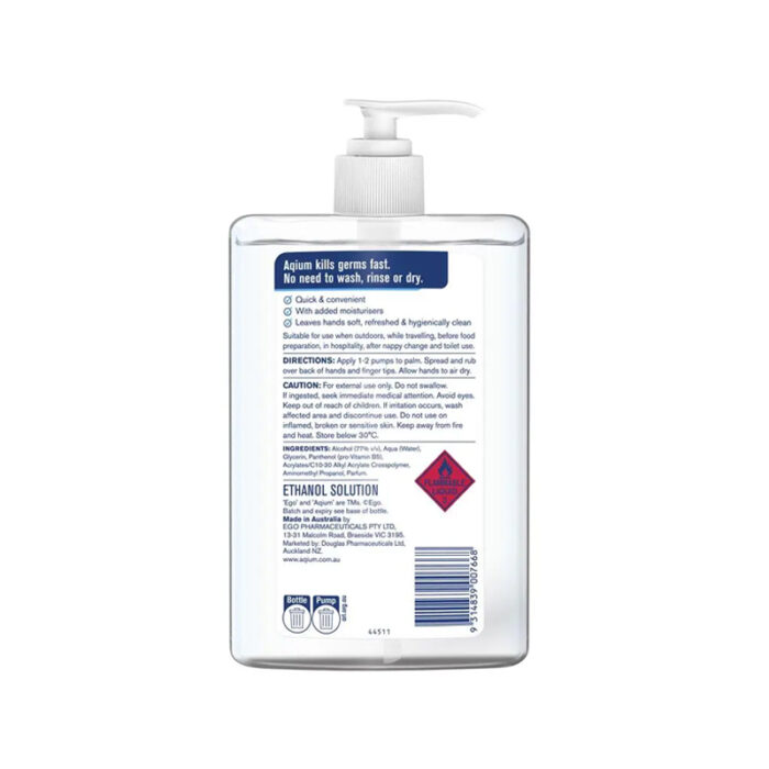 Aqium Antibacterial Hand Sanitiser 1L - Image 2