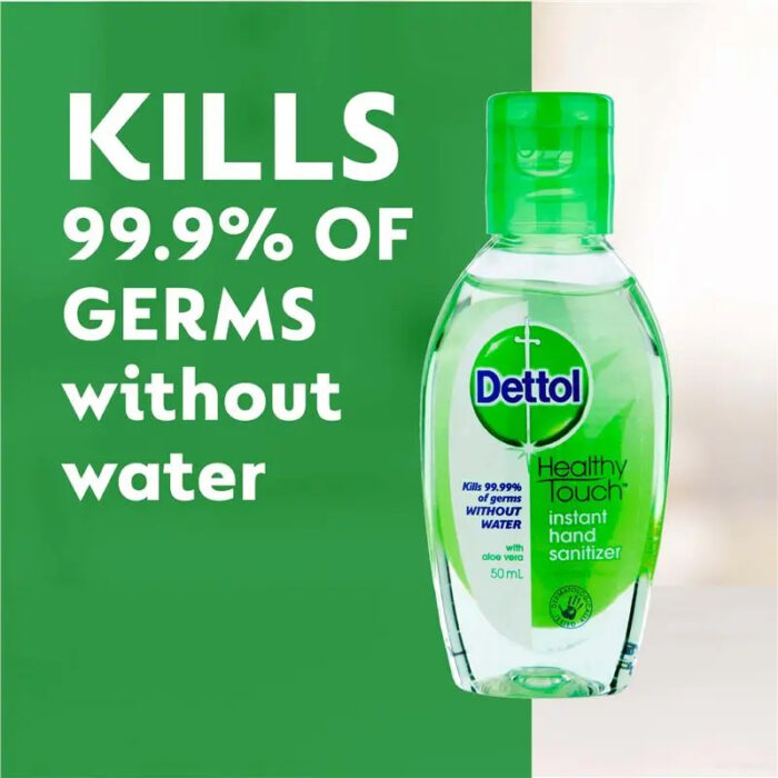 Dettol Instant Liquid Hand Sanitiser Original Antibacterial 50ml - Image 3