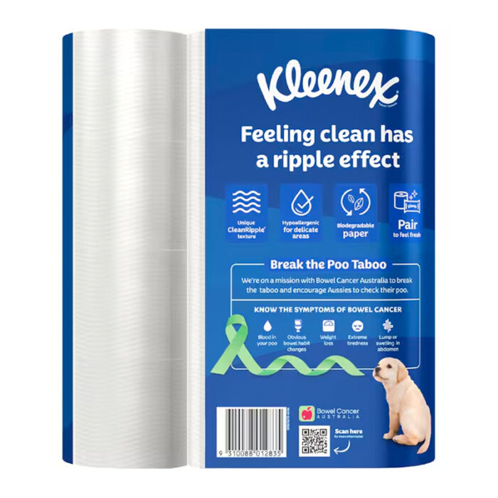 Kleenex Complete Clean White Toilet Paper 24 pack - Image 2
