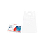 Liv Disposable Aprons, Bib Type, 23um, 71 x 117cm, High Density Polyethylene (HDPE), White, HACCP