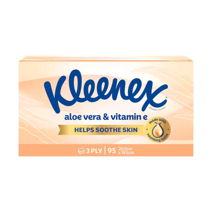 Kleenex Aloe Vera & Vitamin E 3 Ply Facial Tissues 95 pack - Image 4