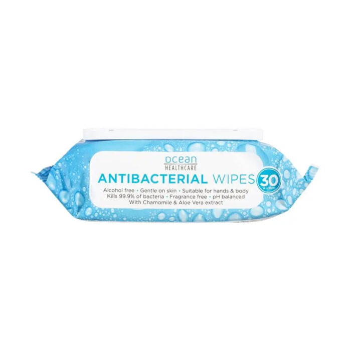 Ocean Antibacterial Wipes 30 Pack - Image 3