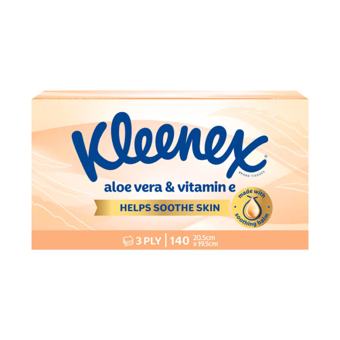 Kleenex Aloe Vera & Vitamin E 3 Ply Facial Tissues 140 pack - Image 4