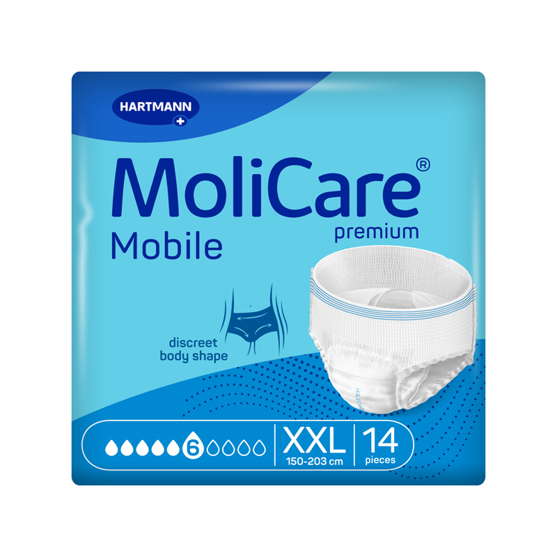 103-1 MoliCare Premium Mobile 6 Drops Pull Ups - XXL 150-203cm Unisex 2141ml - Image 1