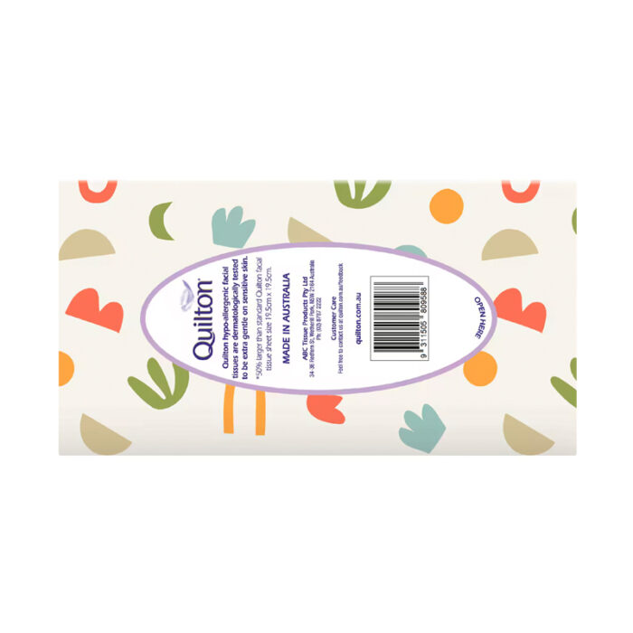 Quilton 3 Ply Large & Thick Hypo-Allergenic Facial Tissue 96 pack - Image 4
