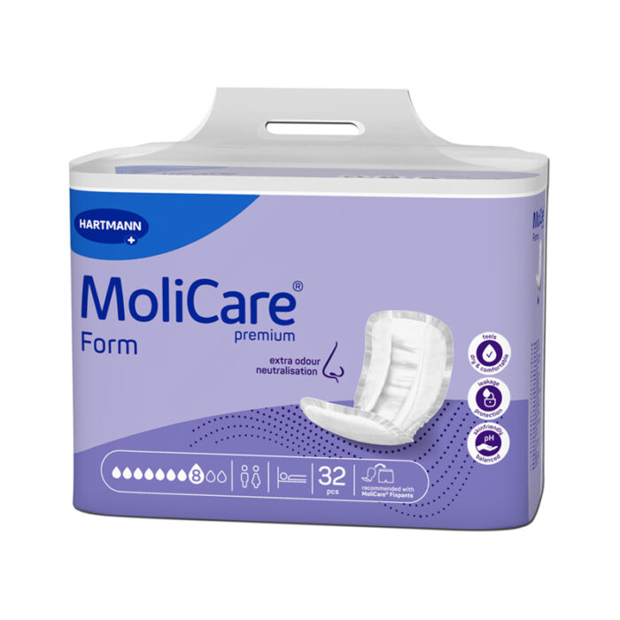 MoliCare Premium Form 8 Drops Pads -  One size fits all  Unisex 3017ml - Image 4