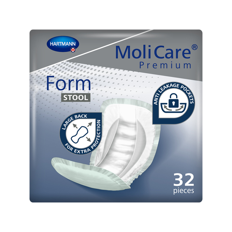 119-1 MoliCare Premium Form STOOL Pads - One size fits all Unisex 1295ml - Image 1