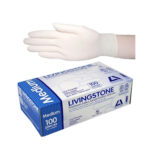 Livingstone Latex Examination Gloves, ASTM, Low Powder, Small, Blue Colour - Image 2