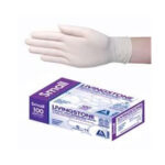Livingstone Latex Examination Gloves, ASTM, Low Powder, Medium, Blue Colour - Image 2