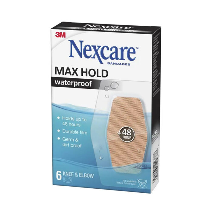Nexcare Max Hold Waterproof Knee & Elbow 6 Pack - Image 2