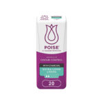 Poise Charcoal Extra Long Liners - One size fits all  21.5cm Woman 70ml