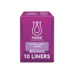 Poise Extra Light Liners - One size fits all  15cm Woman 14ml