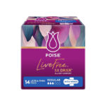 Poise LiveFree Regular Pads with Wings - One size fits all  24cm Woman 110ml