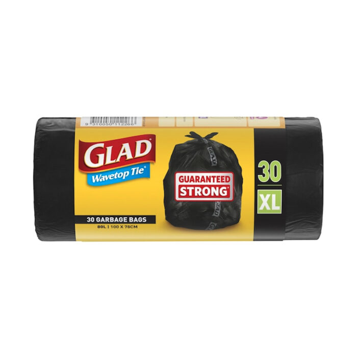 Glad Wavetop Garbage Bag 80 Litres 30 pack - Image 3