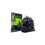 Livingstone Garbage Bag Bin Liner 120L, 110x95cm, 25um, Heavy Duty, HDPE, Recyclable, Star Seal, Black, 25 Pieces/Pack - Image 2