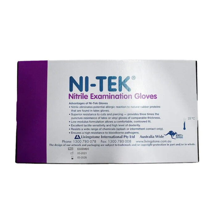 NI-TEK Nitrile Powder Free Gloves Small - Image 2