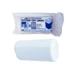 Livingstone Garbage Bag Bin Liner, Recyclable, Kitchen Tidy, 36 Litres, 58 x 70cm, 7.5 Microns, Heavy Duty, White, 50/Roll - Image 2