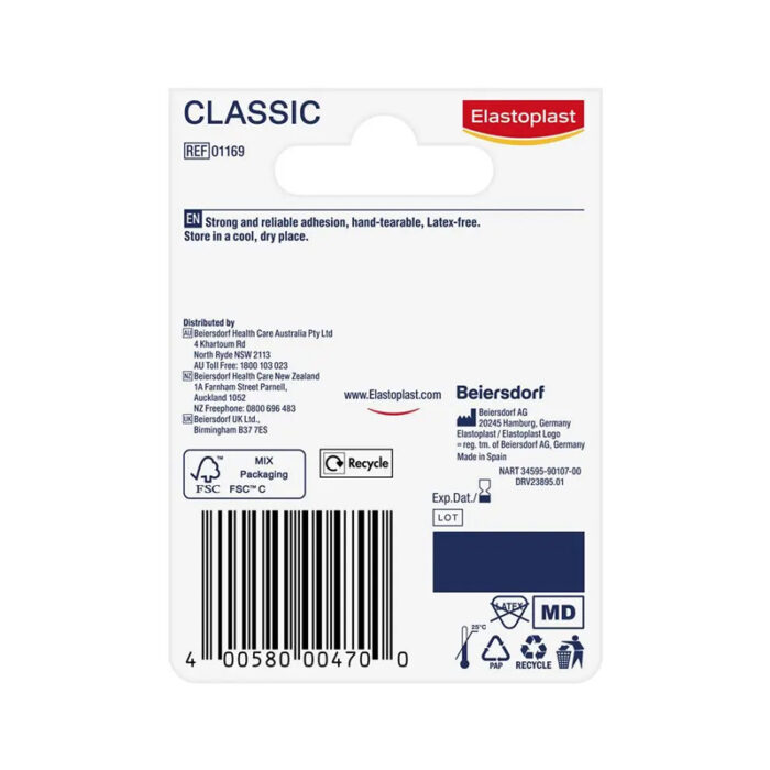 Elastoplast Classic Tape 2.5cm x 5m - Image 2
