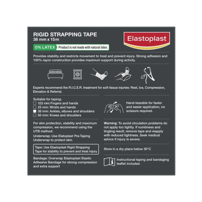 Elastoplast Sport Rigid Strapping Tape 38mm x 15m - Image 3