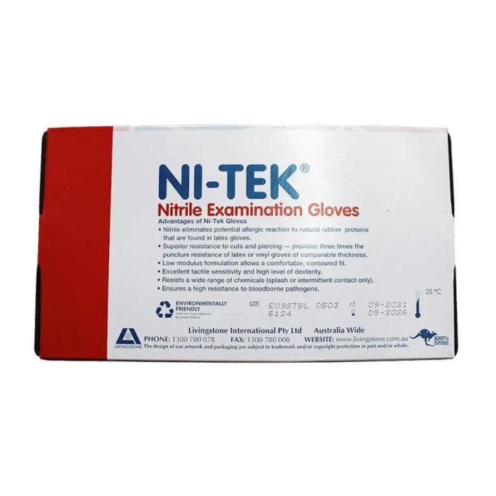NI-TEK Nitrile Powder Free Gloves Large - Image 2
