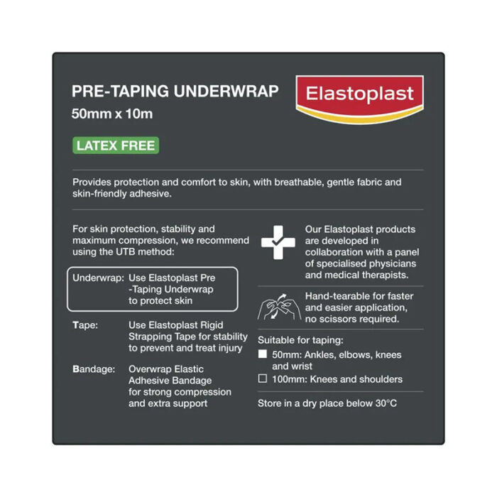 Elastoplast Pre-Taping Underwrap 10m x 5cm - Image 3